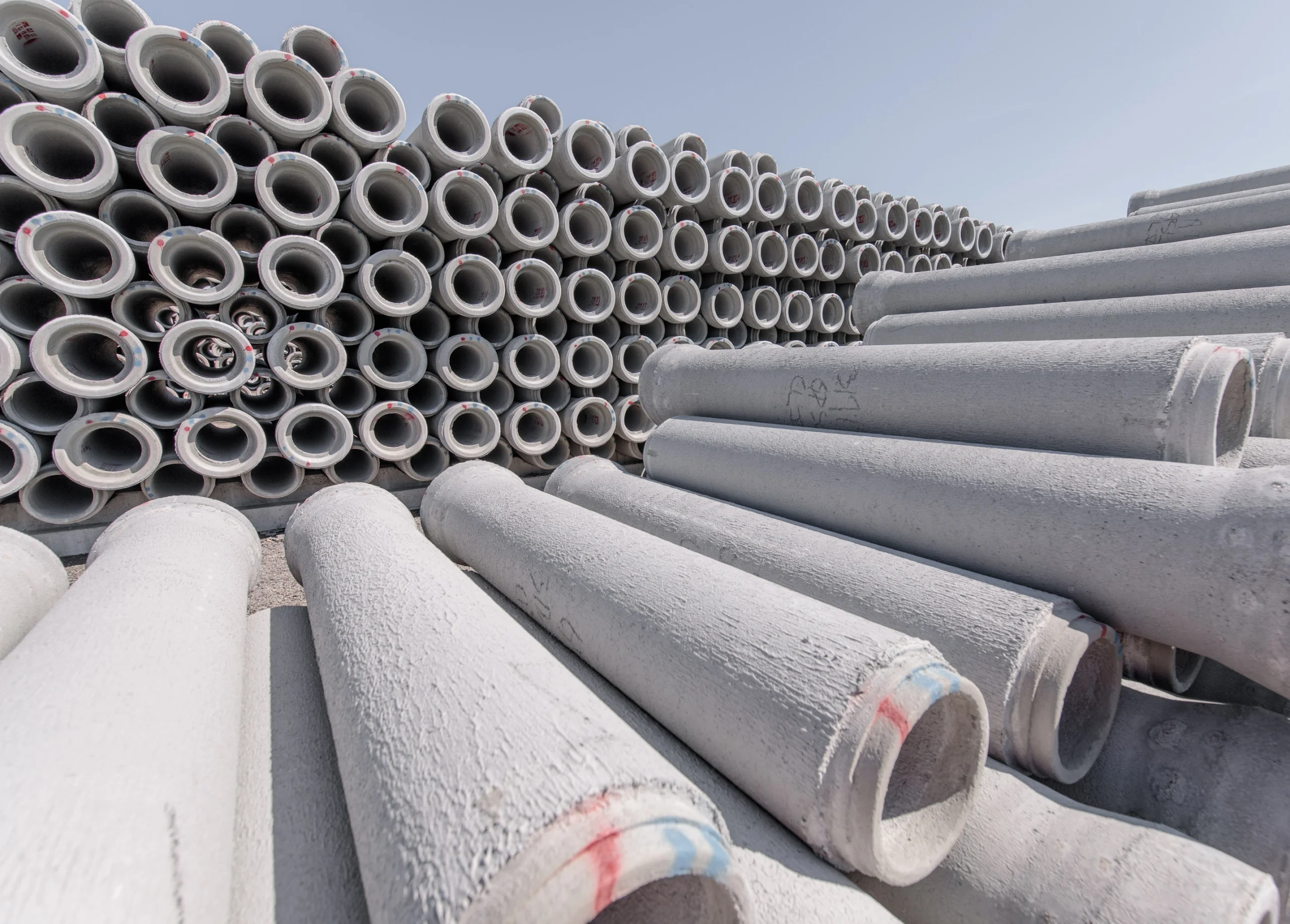 stacks of pipes