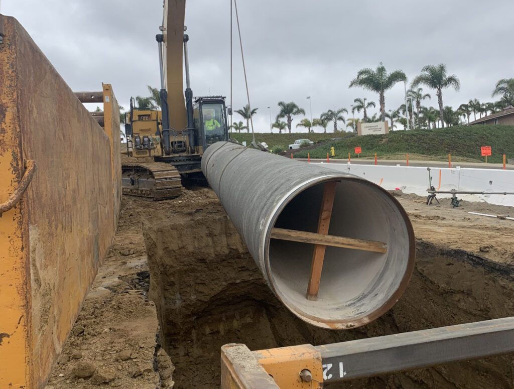 pipe installation project